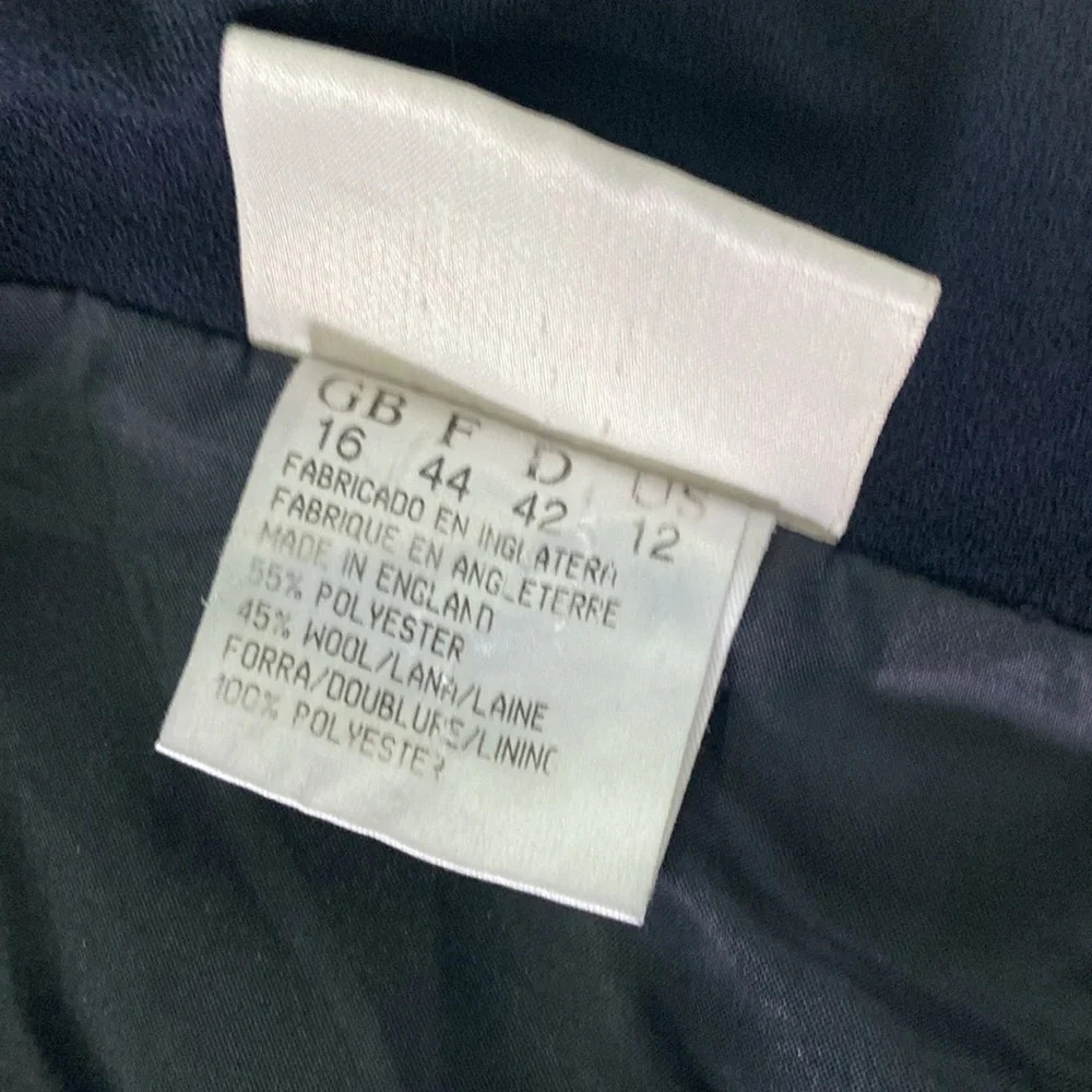Vintage Jacques Vert Wool Blend Dressy Trumpet Style Skirt, Size 16 - Picture 7 of 7